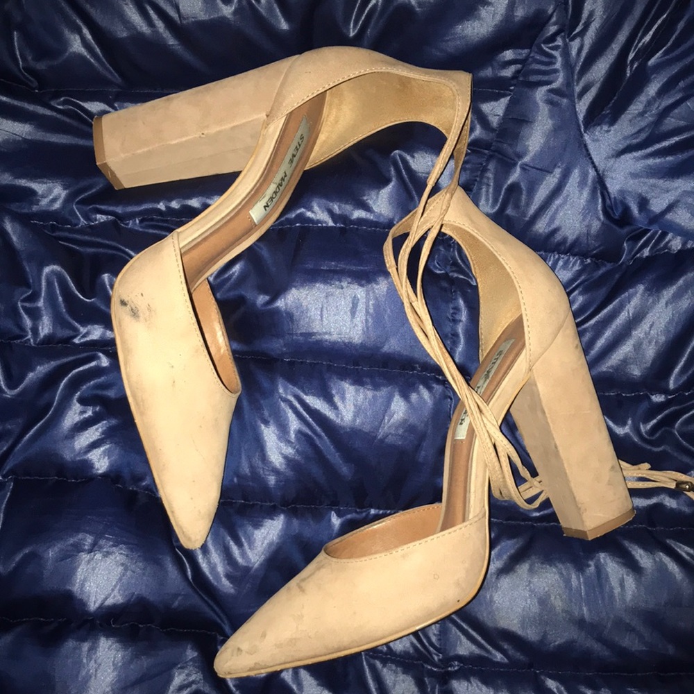 Steve Madden Tan Heels Size 7.5